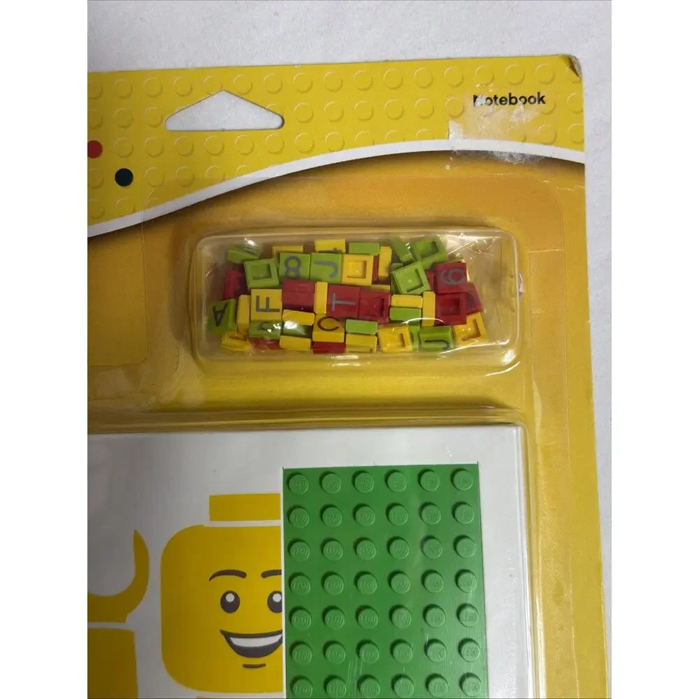 Lego Journal Notebook With Printed Lego Lettering Pieces- Brand New